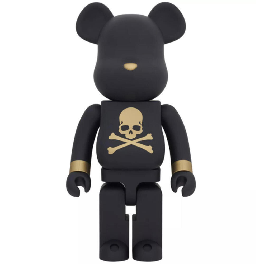 BEARBRICK BE@RBRICK MASTERMIND X SENSE 1000% BLACK GOLD Scull JAPAN - Picture 6 of 9